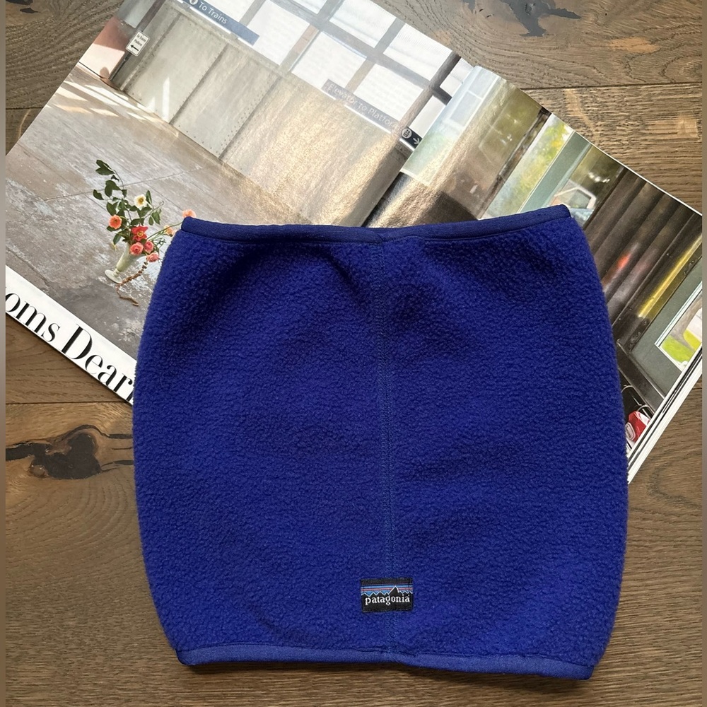 Patagonia Vintage FleeceNeck Warmer/Gaiter/Scarf In Blue OS